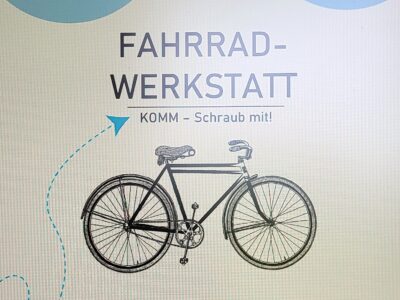 Ein­la­dung zum Fahr­rad-Work­shop im KOMM